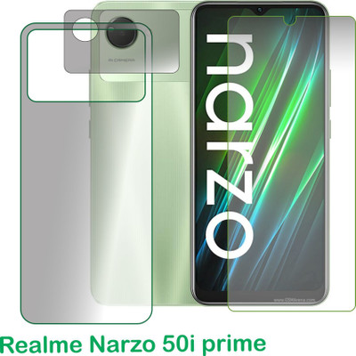 chakoor Front and Back Screen Guard for Realme Narzo 50i Prime(Pack of 3)