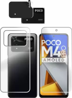 chakoor Front and Back Screen Guard for POCO M4 PRO 4G(Pack of 3)