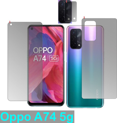 chakoor Front and Back Screen Guard for OPPO A74 5G(Pack of 3)