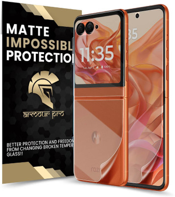 ArmourPro Front and Back Screen Guard for Motorola Razr 50 5G, Razr 50 5G, 4 Layer Unbreakable Membrane with Easy Installation(Pack of 1)