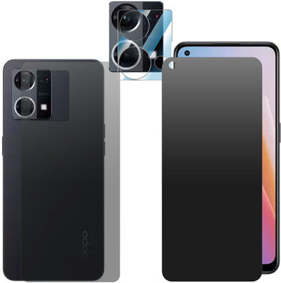 FCS Front and Back Screen Guard for OPPO F21 Pro Front+Back+Camera (Matte)(Pack of 3)