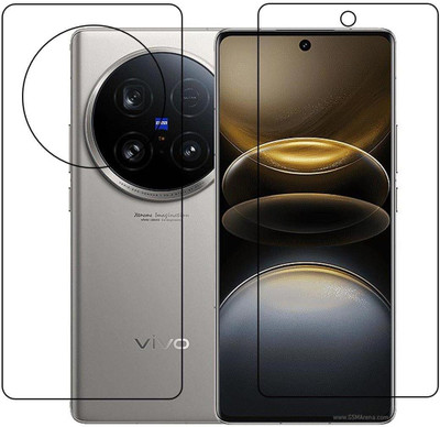DVTECH Front and Back Screen Guard for Vivo X100s Pro TPU Crystal Clear(Pack of 1)