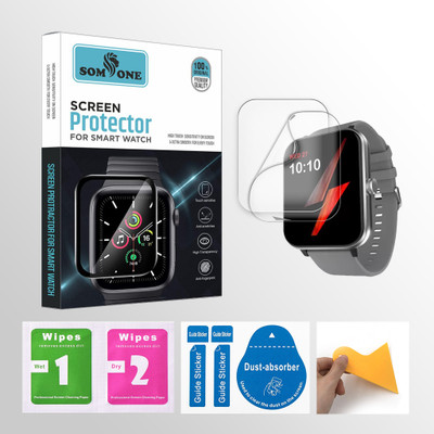 SOMTONE Front and Back Screen Guard for Fire-Boltt Ninja Calling Pro Plus 1.83 inch Smartwatch 2 PROTECTOR + 2 WIPES + 2 DUST REMOVAL STICKER + 1 WIPER(Pack of 2) SOMTONE Front and Back Screen Guard for Fire-Boltt Ninja Calling Pro Plus 1.83 inch Smartwatch 2 PROTECTOR + 2 WIPES + 2 DUST REMOVAL STICKER + 1 WIPER(Pack of 2)