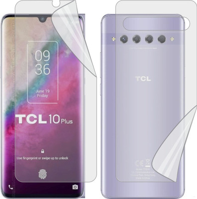 MOBART Front and Back Tempered Glass for TCL 10 PLUS (Edge To Edge TPU Full Coverage)(Pack of 1)