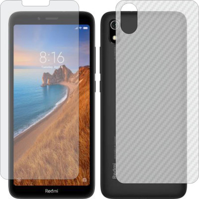 ZINGTEL Front and Back Screen Guard for XIAOMI REDMI NOTE 7A (Front Matte Finish & Back 3d Carbon Fiber)(Pack of 2)