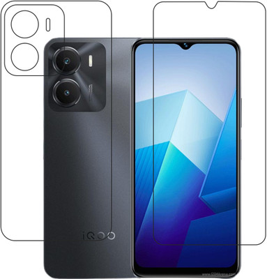 DVTECH Front and Back Screen Guard for 9H Crystal Clear Front And TPU Backvivo iQOO Z7i(Pack of 1)