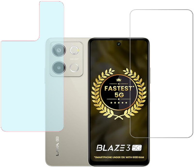 KARTRAY Front and Back Screen Guard for Lava Blaze 3 5G(Pack of 2)
