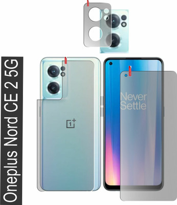 chakoor Front and Back Screen Guard for Oneplus Nord Ce 2 5G(Pack of 3)