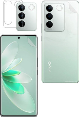 Vatsin Front and Back Screen Guard for ViVO V27 Pro, ViVO V27 Pro [With Rear Camera Lens Guard](Pack of 3)