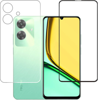 Olonga Front and Back Screen Guard for Realme C61, Realme C61, POCO C61, Realme C61(Pack of 2)