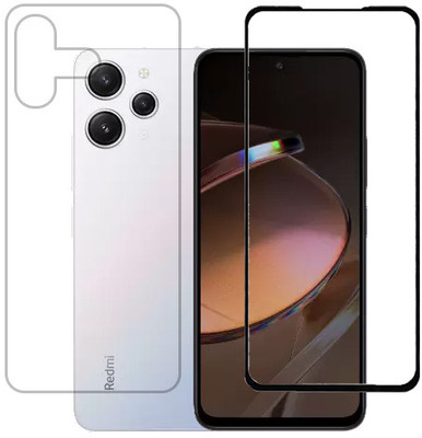 KMPERED Front and Back Tempered Glass for Redmi 12 4G(Pack of 2)