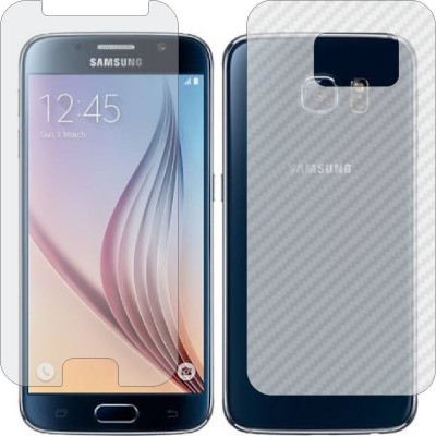 ZINGTEL Front and Back Screen Guard for SAMSUNG GALAXY S6 SM G920 (Front Matte Finish & Back 3d Carbon Fiber)(Pack of 2)