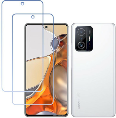 DVTECH Front and Back Screen Guard for 9H Crystal Clear Front And Carbon Fiber BackXiaomi 11T Pro(Pack of 1)
