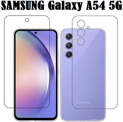 ASVALBUY Front and Back Screen Guard for SAMSUNG A54 5G, SAMSUNG Galaxy A54 5G(Pack of 1)