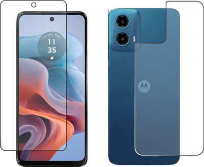chakoor Front and Back Screen Guard for Motorola Moto G34 5G(Pack of 2)