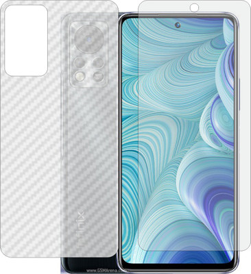 ZINGTEL Front and Back Screen Guard for INFINIX HOT 11 S NFC (Front Matte Finish & Back 3d Carbon Fiber)(Pack of 2)