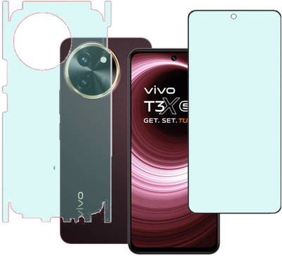 SPRITZEN Front and Back Screen Guard for Vivo T3x 5G, Matte With Sides(Pack of 2)