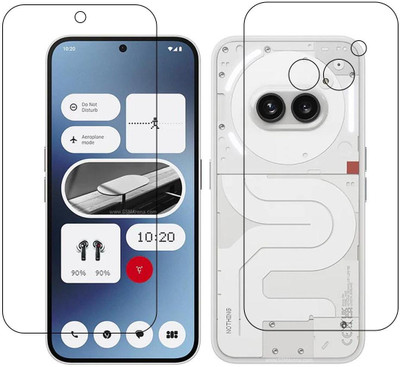 DVTECH Front and Back Screen Guard for Nothing Phone (2a) 9H Crystal Clear(Pack of 1)