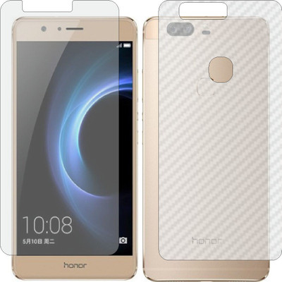 ZINGTEL Front and Back Screen Guard for HUAWEI HONOR V8 (Front Matte Finish & Back 3d Carbon Fiber)(Pack of 2)