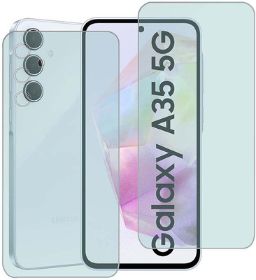 MOKPLZ Front and Back Screen Guard for Samsung Galaxy A35 5G(Pack of 3)