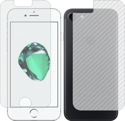 Mobling Front and Back Screen Guard for APPLE IPHONE 7S (Front 9H Hardness Matte & Carbon Fiber Skin for Back)(Pack of 2)