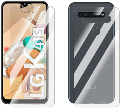 FCS Front and Back Screen Guard for LG K41S Front+Back (Glossy)(Pack of 2)