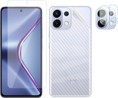Vatsin Front and Back Screen Guard for OPPO K13 5G, Oppo K13 5G [Back Carbon Fiber] [Rear Camera Lens Guard](Pack of 3)