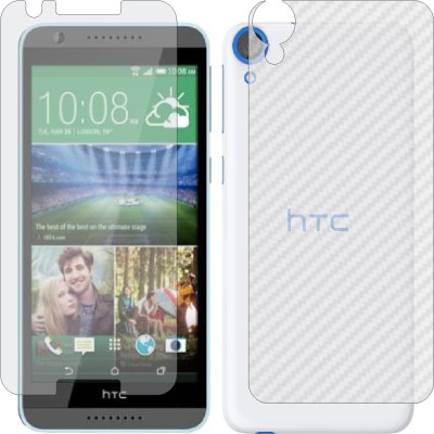 MOBART Front and Back Screen Guard for HTC DESIRE 820 (Front Matte Finish & Back 3d Carbon Fiber)(Pack of 2)