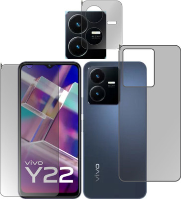 chakoor Front and Back Screen Guard for Vivo Y22(Pack of 2)