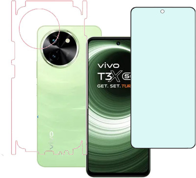 KARTRAY Front and Back Screen Guard for Vivo T3x 5G(Pack of 2)