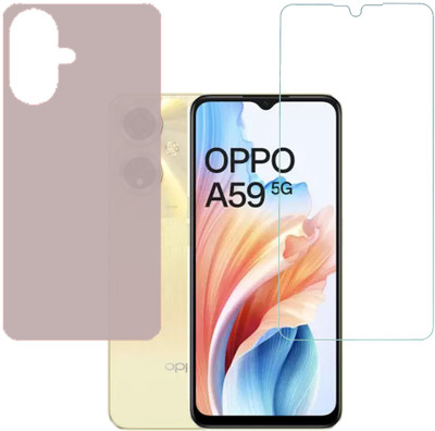 SPRITZEN Front and Back Screen Guard for Oppo A59 5G(Pack of 2)