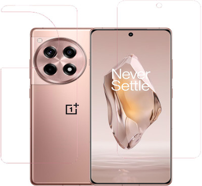 VAYUVAULT Front and Back Screen Guard for OnePlus 12R, Clear(Pack of 2)