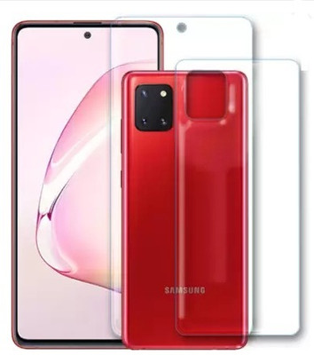 LIGHTWINGS Front and Back Screen Guard for Front and Back Samsung Galaxy Note 10 Lite (Pack of2)(Pack of 2)