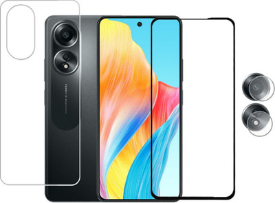 Olonga Front and Back Screen Guard for OPPO A58 4G(Pack of 3)