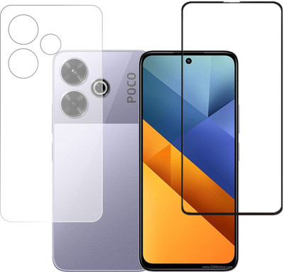KANCHA Front and Back Screen Guard for Poco M6 4G, M6 4G, Xiaomi Poco M6 4G, MI Poco M6 4G(Pack of 2)