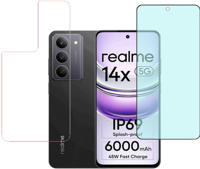 KARTRAY Front and Back Screen Guard for Realme 14x 5G(Pack of 2)