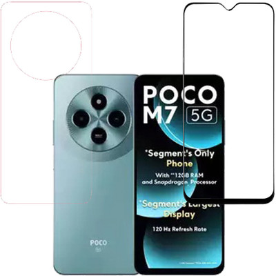 VAYUVAULT Front and Back Screen Guard for Poco M7 5G(Pack of 2)