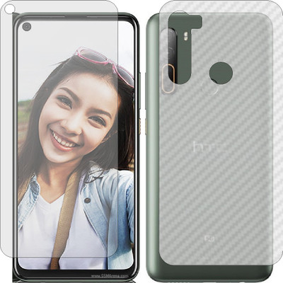Mobling Front and Back Tempered Glass for HTC U20 5G(Pack of 2)