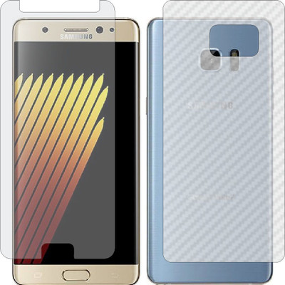 MOBART Front and Back Screen Guard for SAMSUNG GALAXY NOTE 7 (Front Matte Finish & Back 3d Carbon Fiber)(Pack of 2)