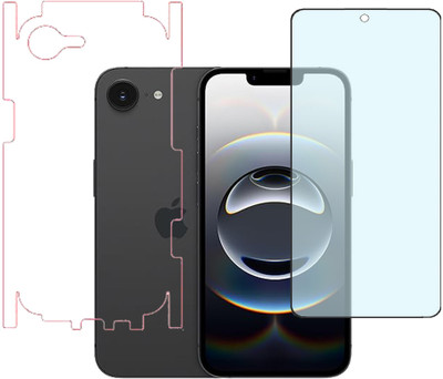 KARTRAY Front and Back Screen Guard for Apple iPhone 16e(Pack of 2)