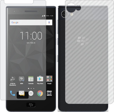 Mobling Front and Back Screen Guard for BLACKBERRY MOTION (Front 9H Hardness Matte & Carbon Fiber Skin for Back)(Pack of 2)