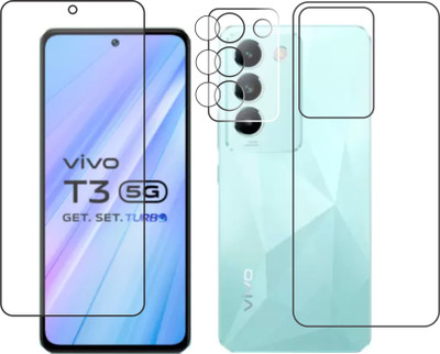 chakoor Front and Back Screen Guard for vivo T3 5G(Pack of 3)