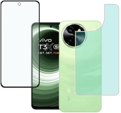 KARTRAY Front and Back Screen Guard for Vivo T3x 5G, Matte(Pack of 2)
