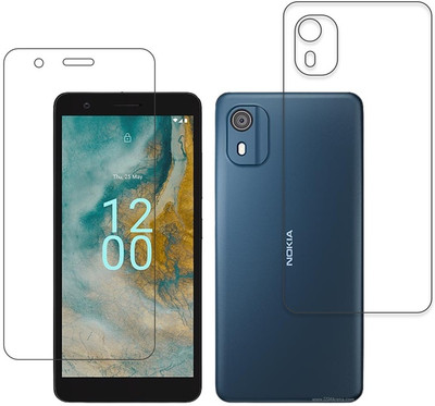 DVMART Front and Back Screen Guard for 9H Nokia C02(Pack of 1)