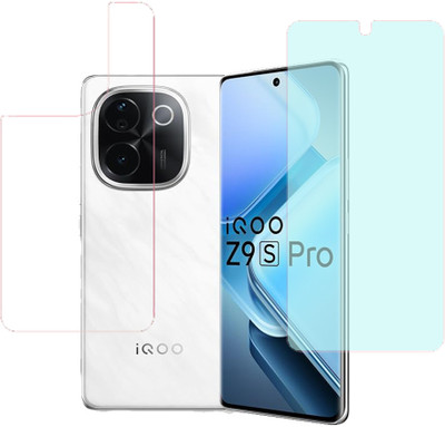 VAYUVAULT Front and Back Screen Guard for iQOO Z9S PRO 5G, Front Matt Back Clear(Pack of 2)