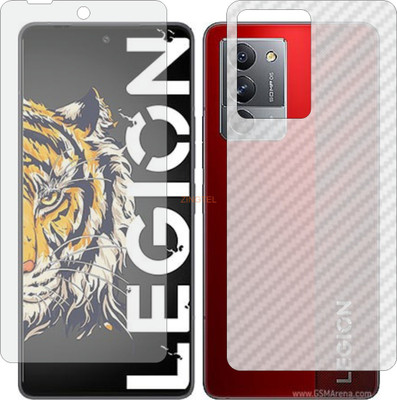 ZINGTEL Front and Back Screen Guard for LENOVO LEGION Y70 (Front Matte Finish & Back 3d Carbon Fiber)(Pack of 2)