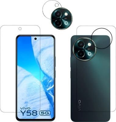 rankart Front and Back Screen Guard for Vivo Y58 5G With Back Camera Lens Protector (Ultra Hd and 9H Hardness)(Pack of 1)