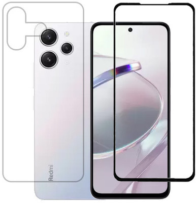 ECMERED Front and Back Tempered Glass for Redmi 12 4G, REDMI 12 4G(Pack of 1)
