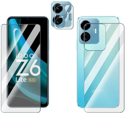 FCS Front and Back Screen Guard for iQOO Z6 Lite 5G(Pack of 3)