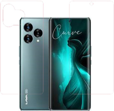 VAYUVAULT Front and Back Screen Guard for LAVA Blaze Curve, Clear(Pack of 2)